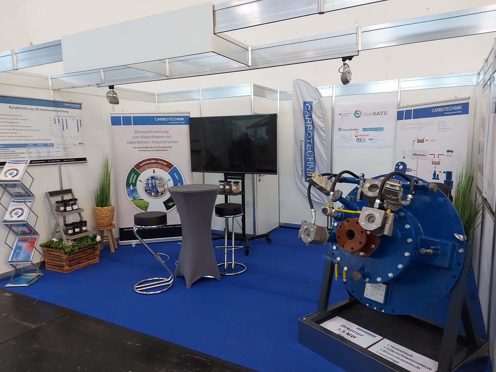 Carbotechnik, thermische Verwertung von Klärschlamm auf der IFAT 2022 in München